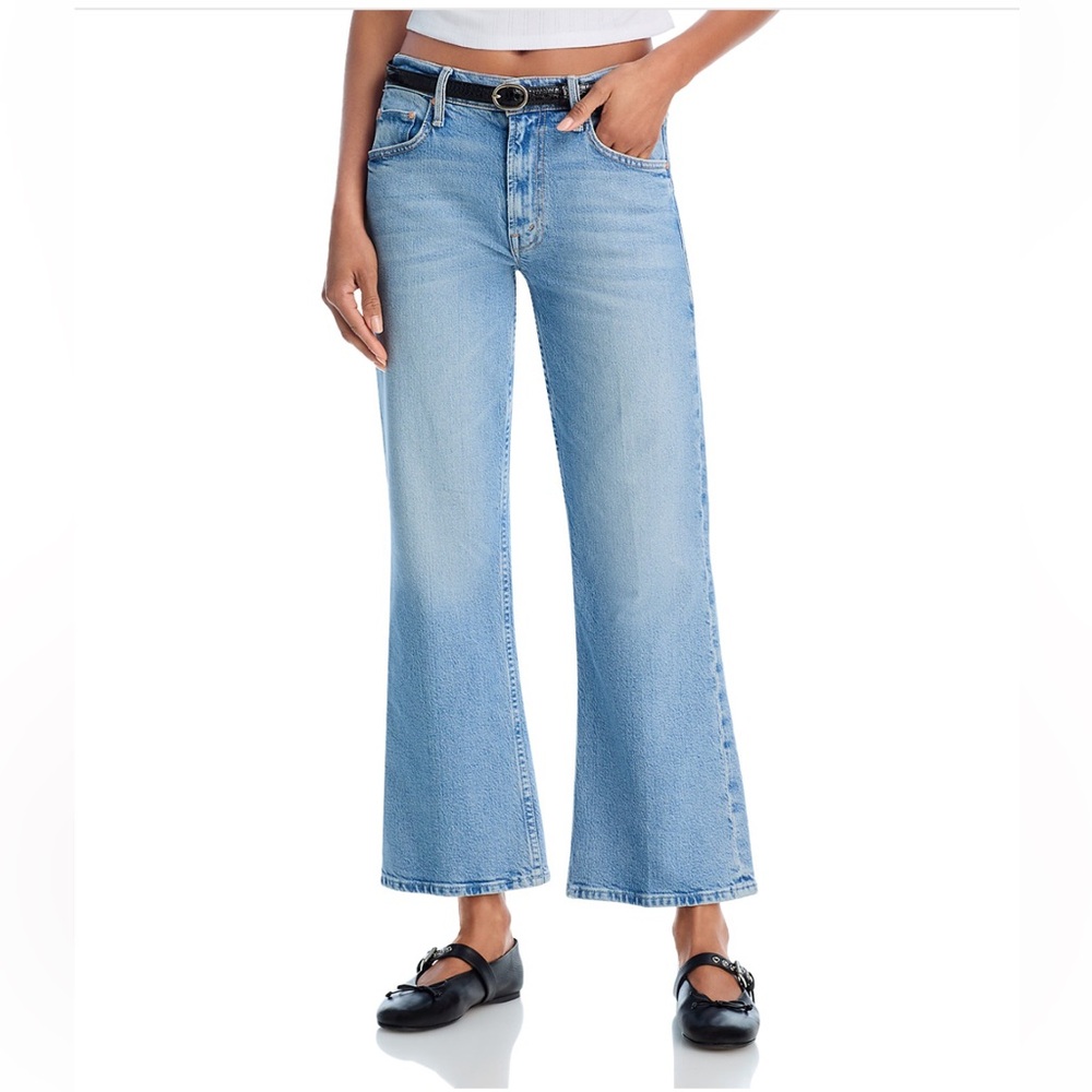 MOTHER NEW THE BOOKIE FLOOD JEANS IN SOW SURREAL SIZE 34